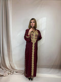 Djellaba Bordeauxrood