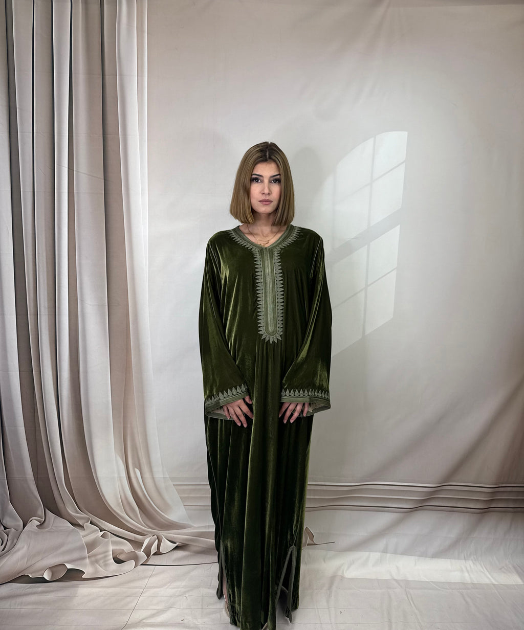 Djellaba Olijfgroen